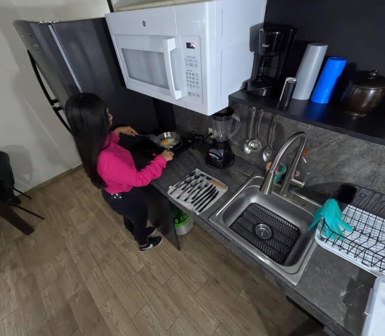 Departamento Privado7, 2 Camas Matri, Parking, Cocina Equipada, Wifi 65 Mb, 2 Climas,Centrico,Tv Smart Appartement Ciudad Valles Buitenkant foto